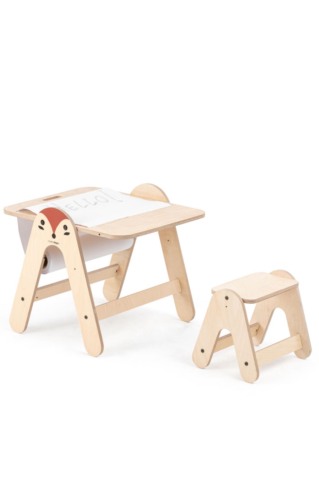 Masuta si tabla 2 in 1 cu scaunel MamaToyz Massam, Vulpita